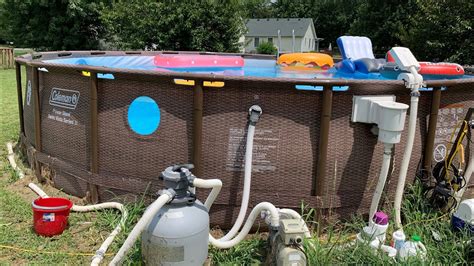 how do you hook up a sand filter to an above ground pool
